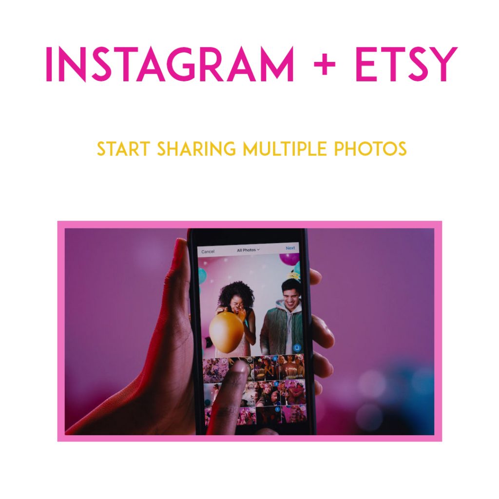 instagram and etsy